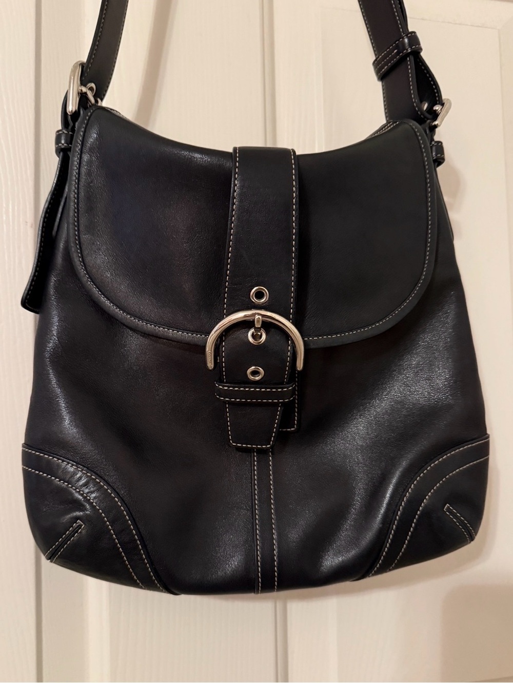 Vintage Coach Soho Flap Hobo Convertible Crossbody Bag - Picture 4 of 8